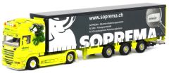 WSI01-1510 - Camion 4x2 SCANIA R6 Topline avec semi bachée 3 essieux aux couleurs KAPPELI