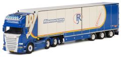 WSI01-1622 - Camion 6x2 SCANIA R13 Streamline Topline avec semi caisse rigide 3 essiaux aux couleurs transport RIEMERSMA