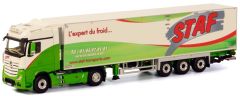 WSI01-1745 - Camion 4x2 MERCEDES Actros Big Space et remorquei frigo THERMOKING aux couleurs Transport STAF