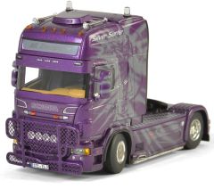 WSI01-1809 - Camion 4x2 SCANIA R09 Topline Transport Lengler dessins du personnage le surfer d'argent