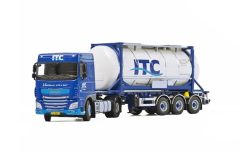 WSI01-2012 - Camion DAF XF106 SC 4x2 avec porte container et Container citerne 20 Pieds aux couleurs de l'entreprise ITC