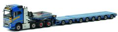 WSI01-2016 - Camion 8x4 VOLVO FH4 Globetrotter et porte engin surbaissé 2+6 aux couleurs du transporteur HAVATOR