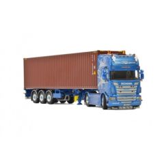 WSI01-2092 - Camion porte containeur Scania R09 Topline avec conainer 40ft aux couleurs du transporteur TRANS GERNAD