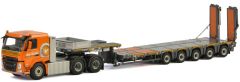 WSI01-2416 - Camion 6x4 VOLVO FM04 et porte engins Nooteboom 5 essieux aux couleurs transport Van der Vlist