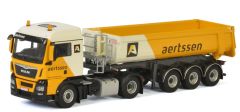 WSI01-2579 - Camion 4x2 MAN TGX XLX et benne 3 essieux aux couleurs de l'entreprise AERTSSEN