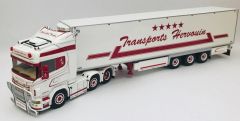 WSI01-2694 - Camion avec remorque frigorifique Scania R6 HIGHLINE aux couleurs du transporteur HERVOUIN