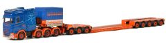 WSI01-2800 - Camion 8x4 SCANIA S Highline I CS20H avec plateau surbaissée et dolly aux couleurs des transports Navigator