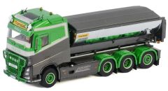 WSI01-2965 - Camion 8x4 VOLVO FH4 Globetrotter avec benne pour asphalte déposable aux couleurs de l'entreprise Hakarps Schakt