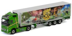 WSI01-3032 - Camion 4x2 VOLVO FH4 XL Globetrotter avec semi réfrigérante Chereau aux couleurs des transports STAF pour les 50ans