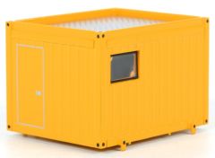 WSI04-1008 - Container de chantier 10 pieds de couleur jaune