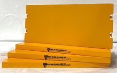 YCC604-1W - Set de 4 Plaques de roulage de couleur Jaune WIESBAUER  Dimensions : 11 x 5 cm