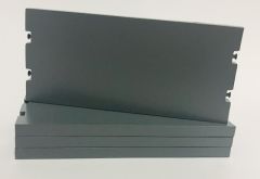 YCC604-3 - Set de 4 Plaques de roulage de couleur Grise Dimensions : 11 x 5 cm