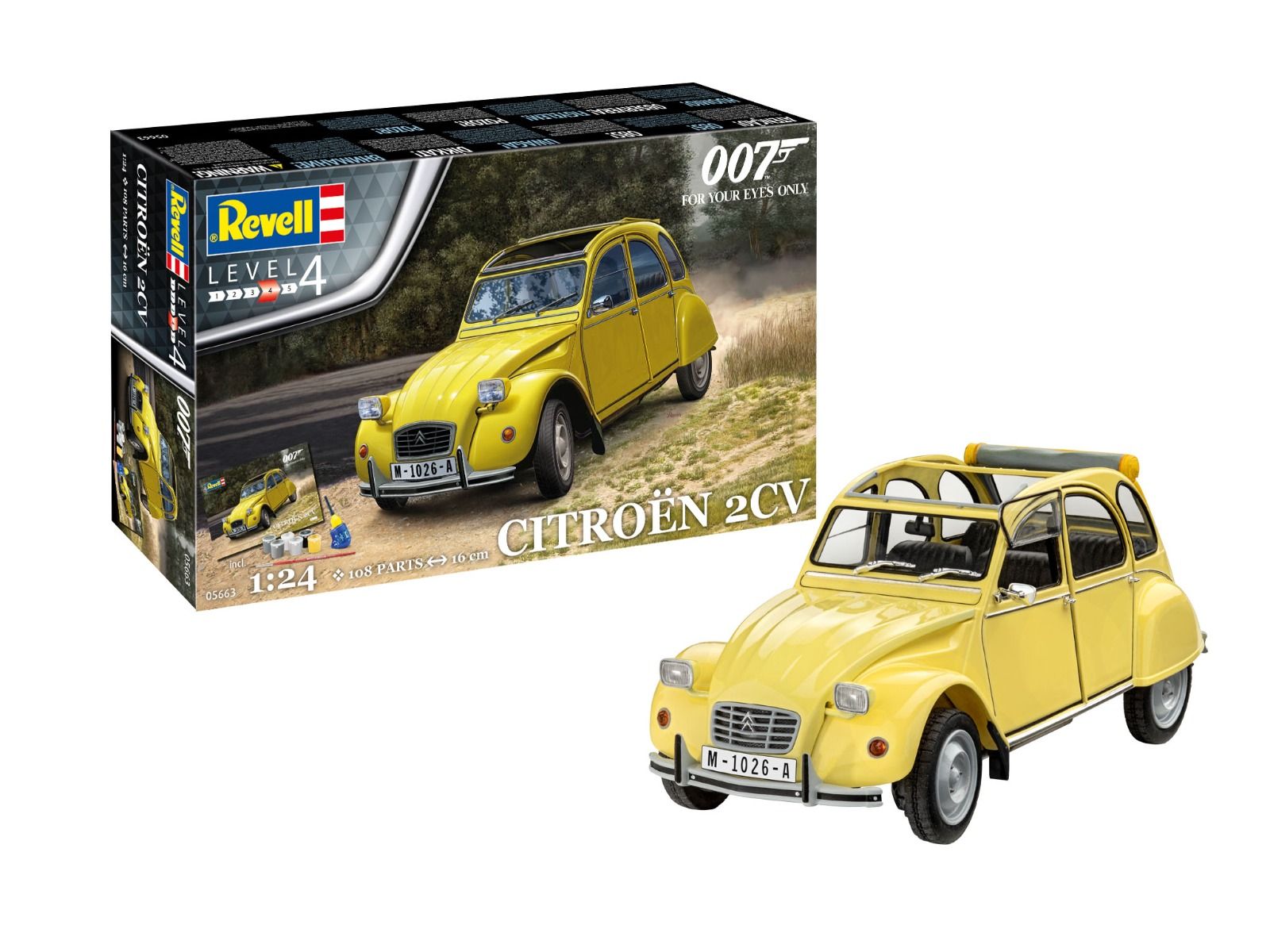 Maquette Citroën 2CV AZL 1957 à Monter - Résine Et Métal, échelle 1:43