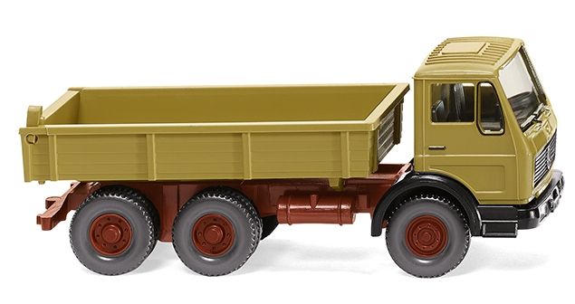 Camion Benne Wiking - Mercedes 6x4 Raab Karcher Rouge - échelle 1/87 - Modèle 067312