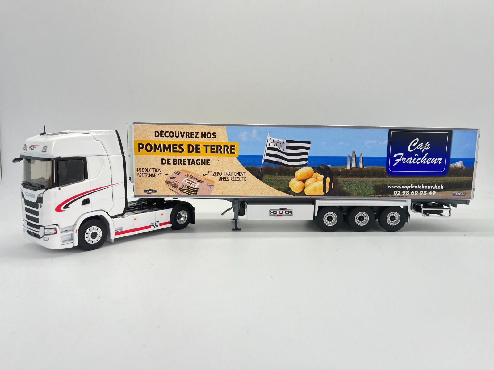 WSI - CAMION avec remorque frigorifique aux couleurs S.BOUZIGON - SCANIA R13 ... EUR 170,09