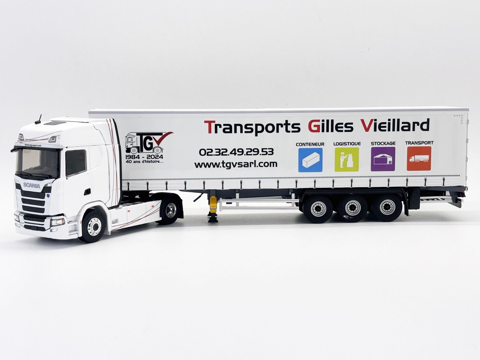 Camion avec remorque – Transport Gilles VIEILLARD – SCANIA S500