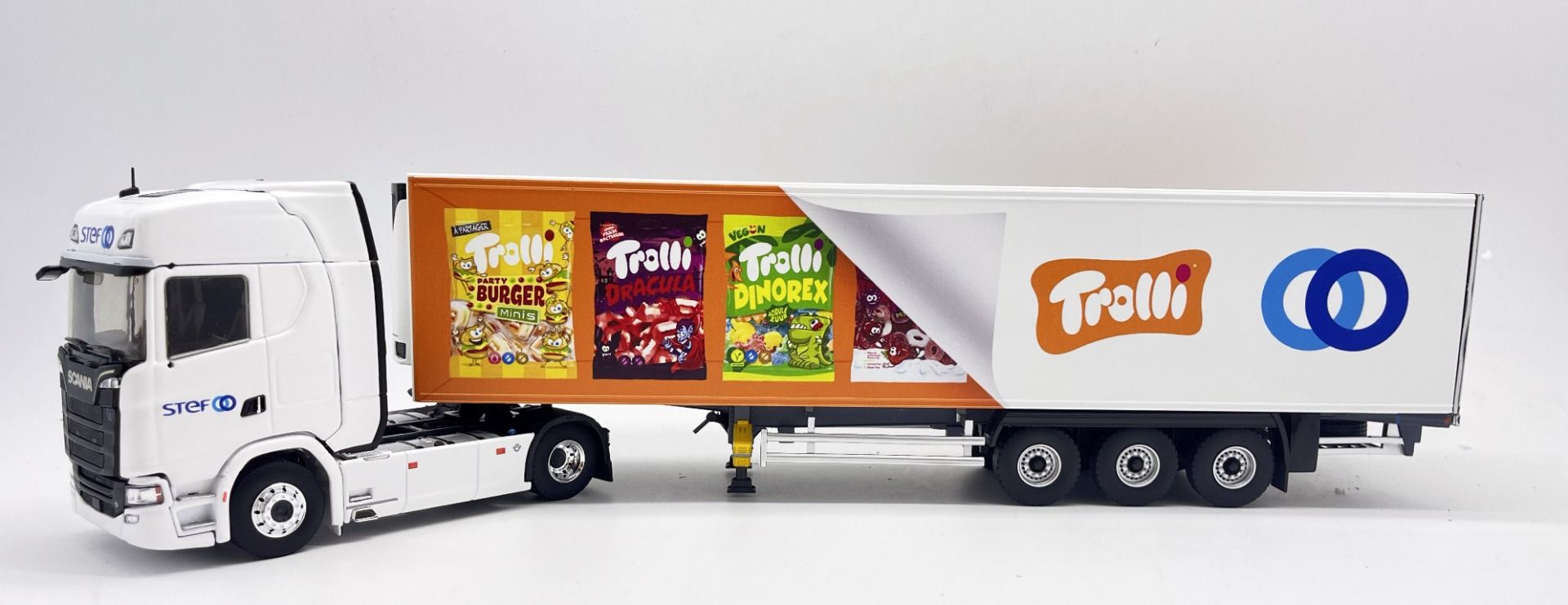 ELIGOR - Camion avec remorque frigorifique Trolli - STEF SCANIA 770 S