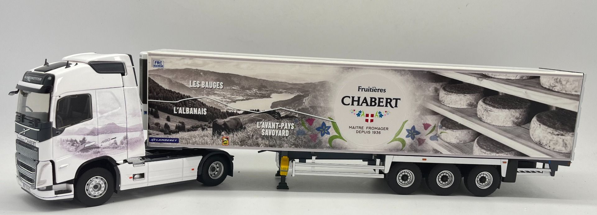 Camion Volvo FH Avec Semi-remorque Frigo Eligor 1/43 - Transports GLF, édition Limitée