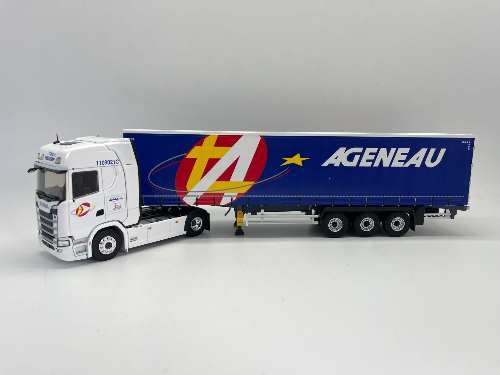 SCANIA S500 TOIT HAUT REMORQUE CHEREAU ARTIC WAYS ELIGOR 1/43 Réf