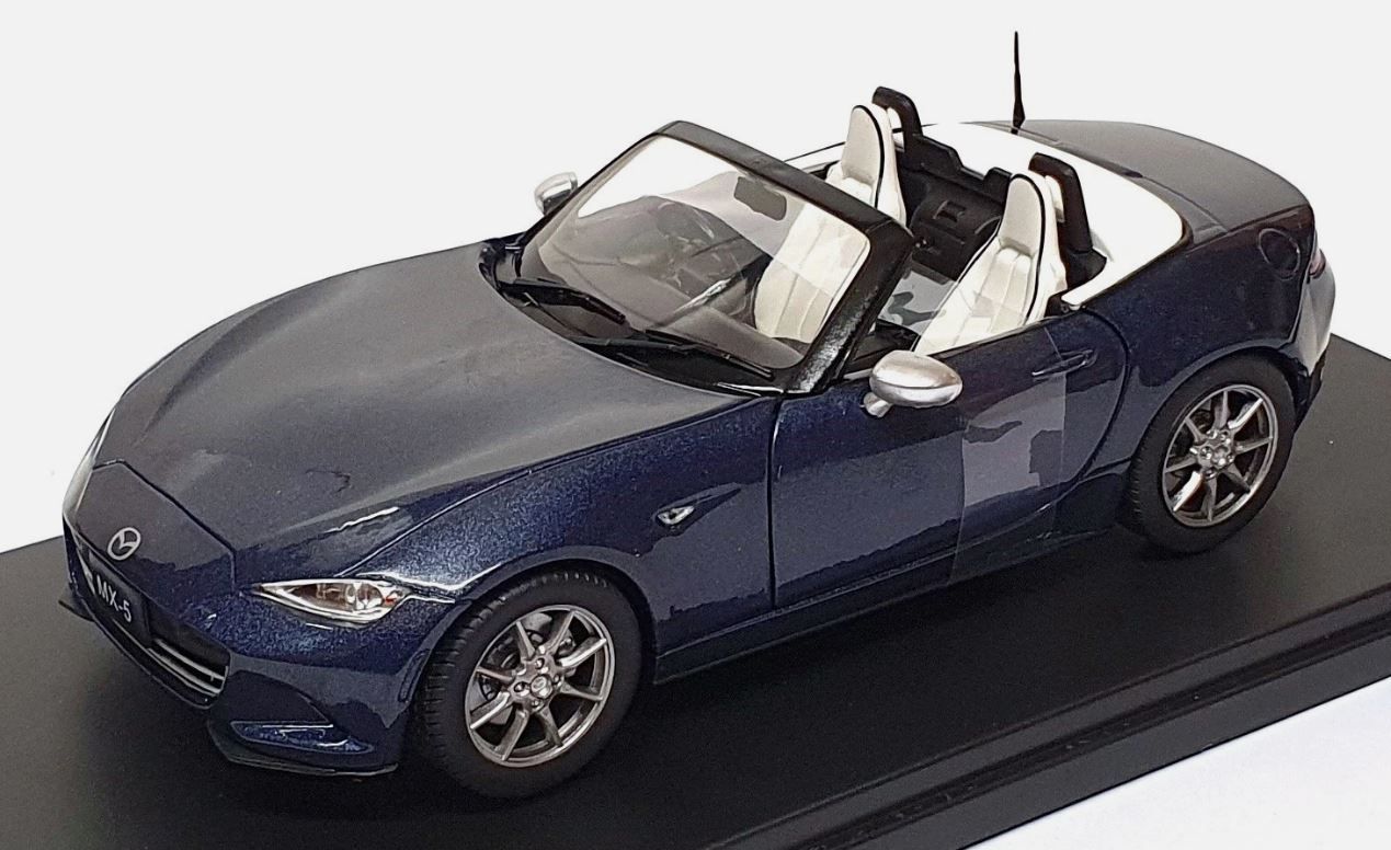 Miniature Voiture de 2019 couleur bleu - MAZDA MX-5 WHITEBOX