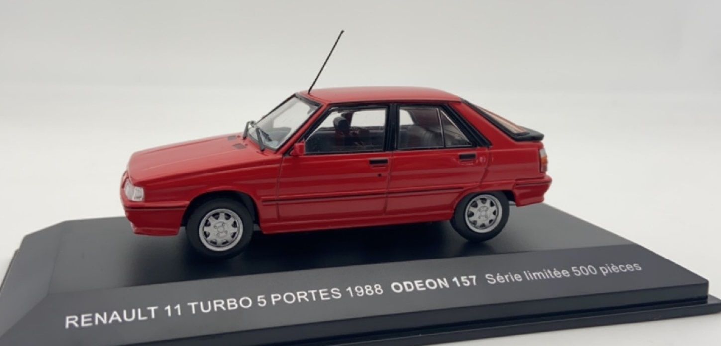 1/43 Renault 11 R11 Turbo 5 Portes Rouge 1988 Odeon 157 Limited Edition 1/43 Renault 11 R11 Turbo 5 Portes Rouge 1988 Odeon 157 Limited Edition