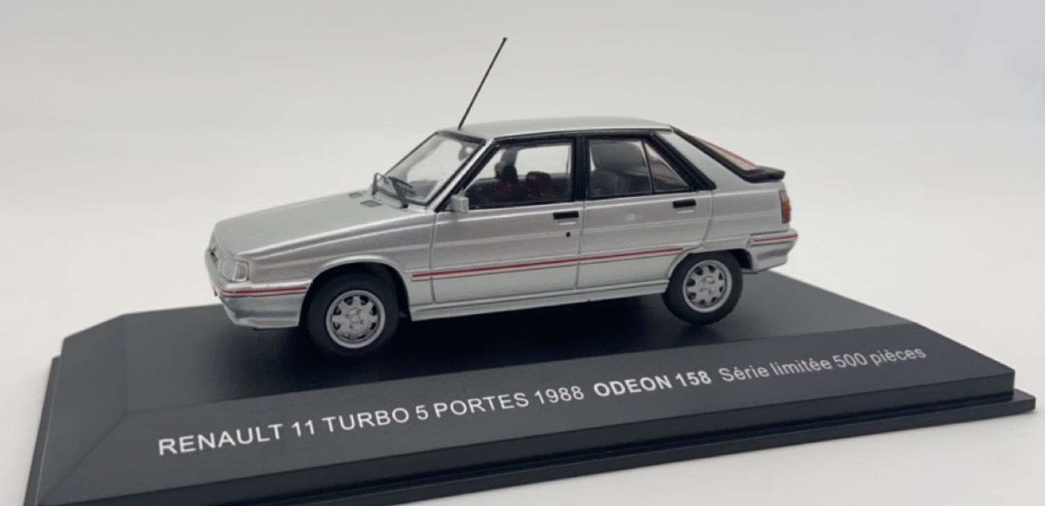 Voiture Miniature Voiture Renault 11 Turbo 1986 – Échelle 1/43, Métal, Collection Années 80-90 Miniature Renault 11 Turbo