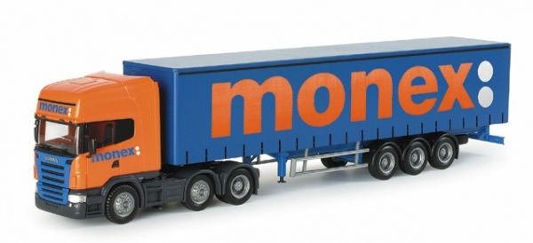 HERPA - SCANIA R Topline 4x2 con rimorchio BEUSCHART a 3 assi - 1/87 - HER120906 | UK
