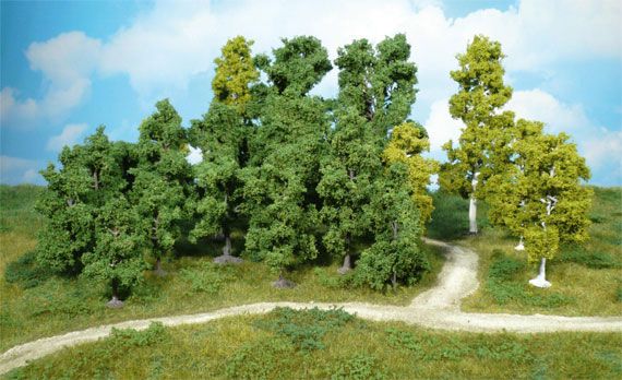 3 arbres de marais 5,5 cm HO - N - Heki 1911