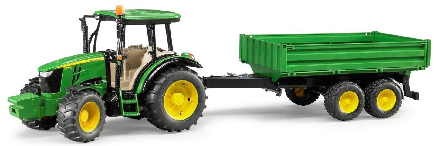 VBACALA Set De Tracteur Jouet Die-Cast Avec Remorque Et Moissonneuse-Batteuse – Véhicule Agricole Pour Enfants Dès 3 Ans, Jeu De Ferme Éducatif