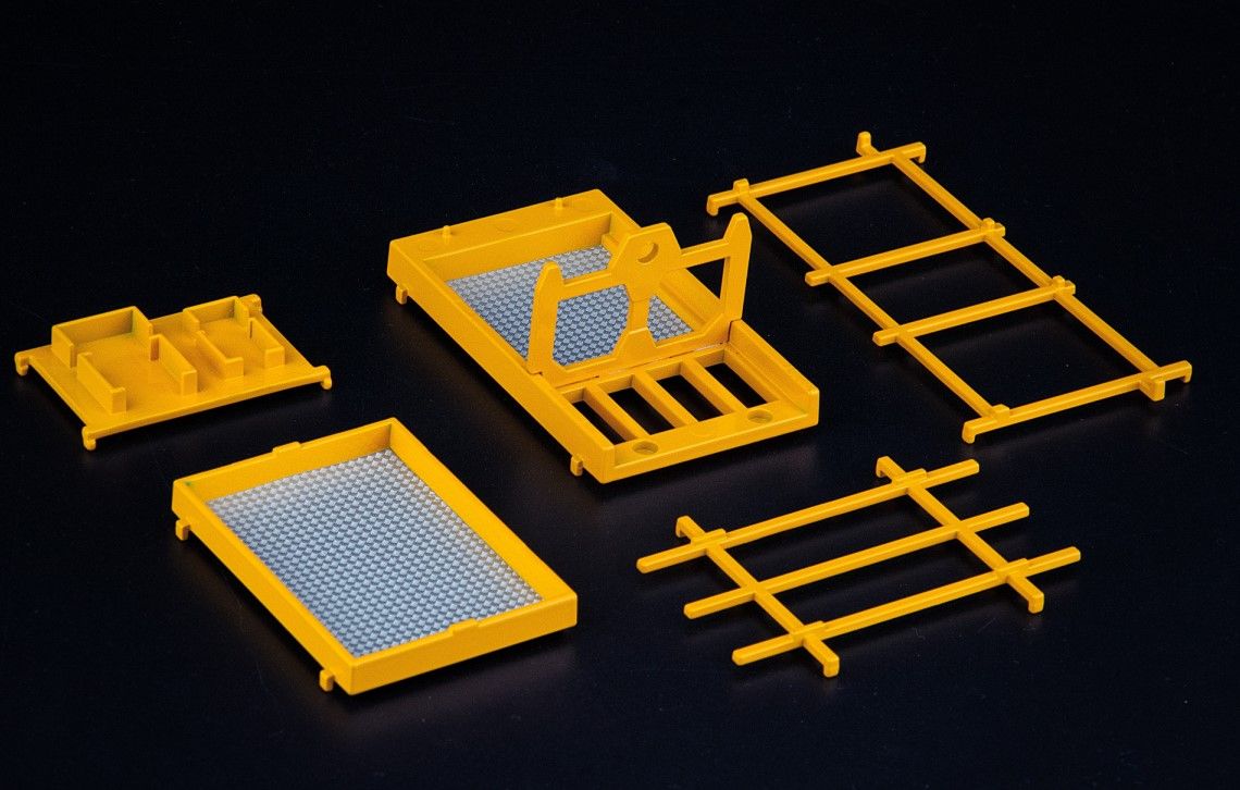 IMC MODELS - Jeu de châssis jaune pour DEMAG AC 700-9 - 1/50 - IMC33-0144