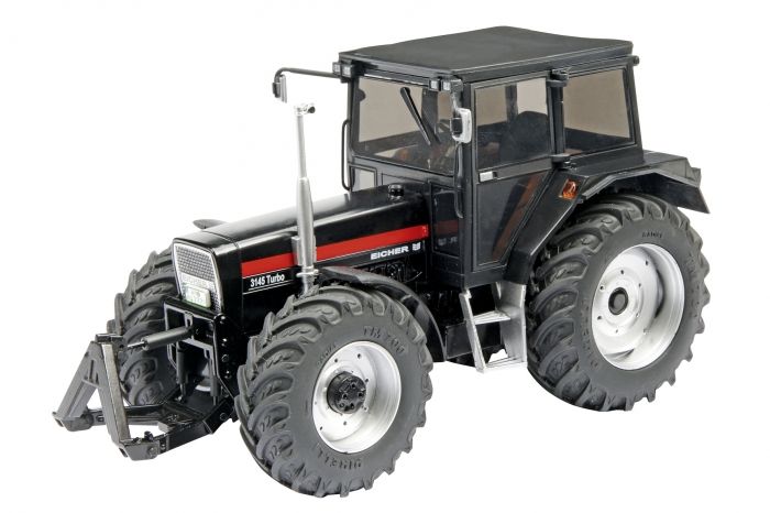 Tracteur Ancien En Tôle Eicher Avec Remorque Bois – Longueur 62 Cm – Neuf