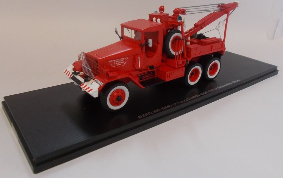 Camion Pompier Preiser HO - Grue Télescopique Krup - À Monter Peint - Boîte Neuve