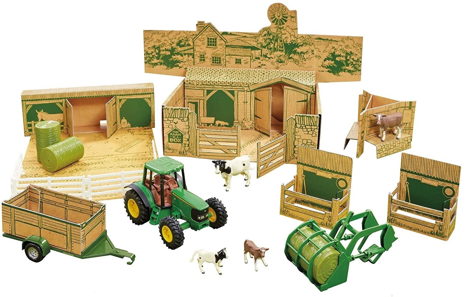 PLAYMOBIL MOISSONNEUSE-BATTEUSE TRACTEUR avec remorque EUR 57,76 - FR