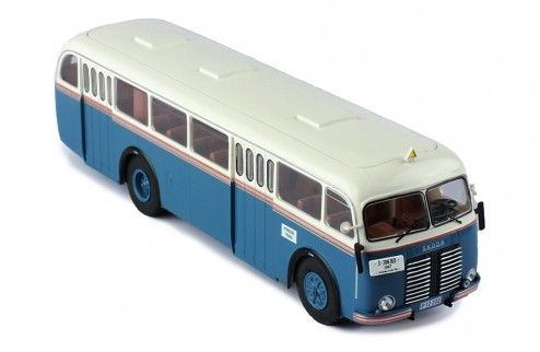 Bus Skoda 706 RO Bleu Et Blanc 1947 - IXOMODELS échelle 1/43 (IXOBUS, Neuf)