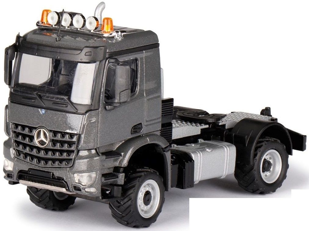 Conrad 1/50 – Camion Mercedes Arocs Classic Space Agrar – Roues Agricoles – Gris