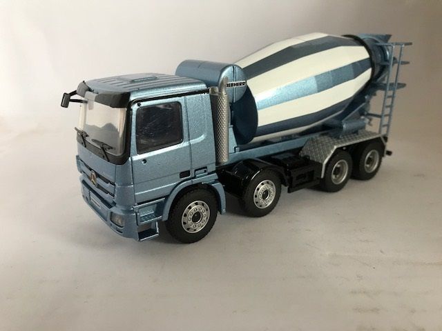 CONRAD - CAMION 8x4 MERCEDES BENZ ACTROS Toupie LIEBHERR HTM 904 - 1/50 - CON... EUR 83,89 - FR