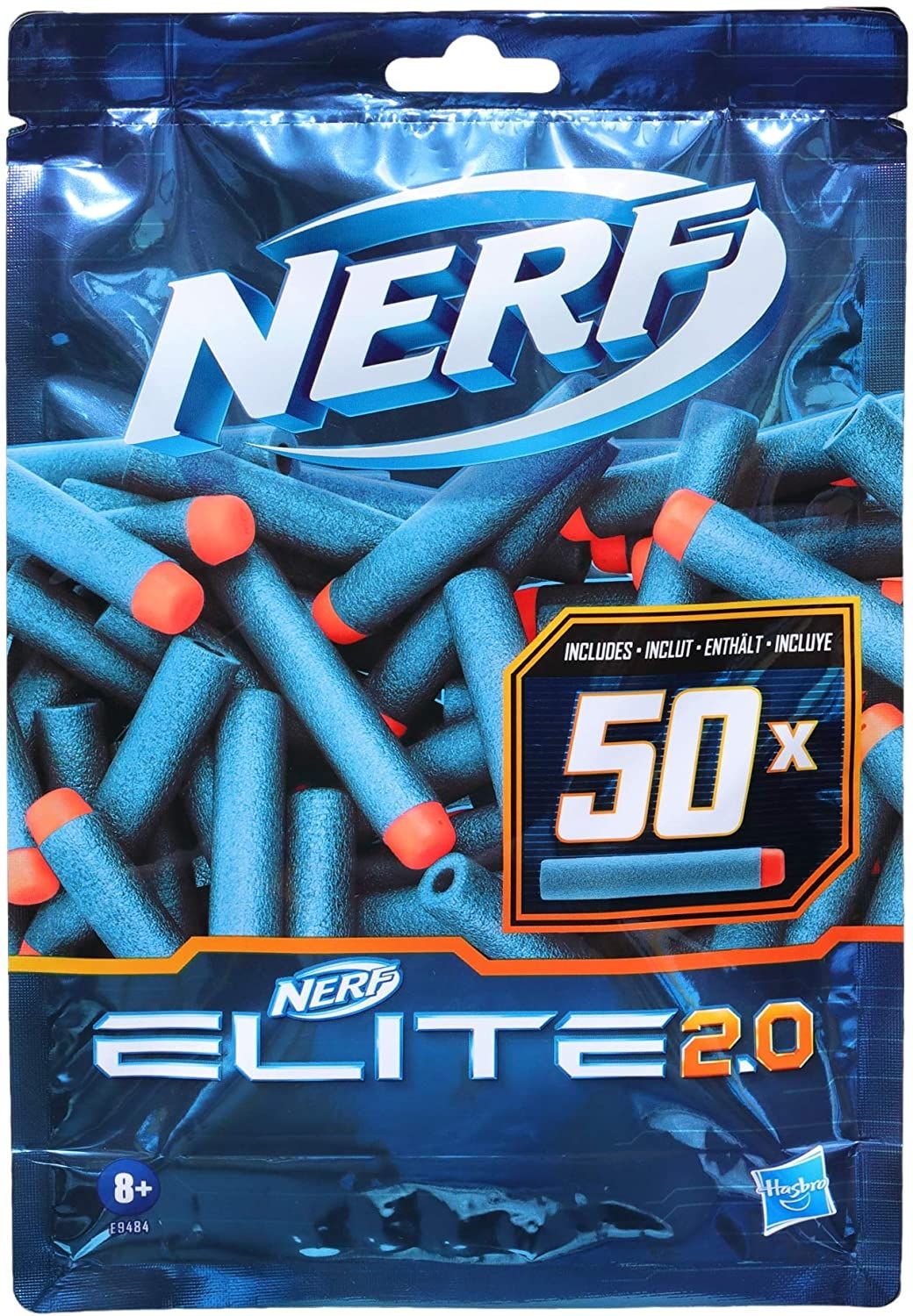 Lot De 100 Fléchettes Nerf Recharge Luminescentes 7,2 Cm – Compatibles N-Strike Elite – Mousse Semi-rigide