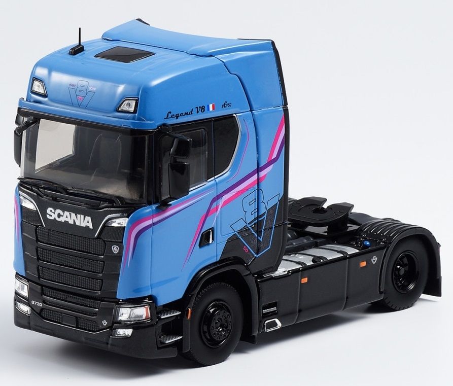 Eligor 118374 Scania - S500 Camion Téloné Temps Transports 2018 - Noir