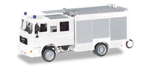 Ancien Camion De Pompier KELMET - Acier Pressé - Blanc - Années 1920 - Grand Modèle 27cm