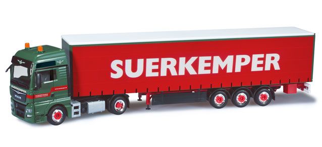 HERPA - Camion avec remorque KRÜGER - MAN TGX GX 4x2 - 1/87 - HER316118