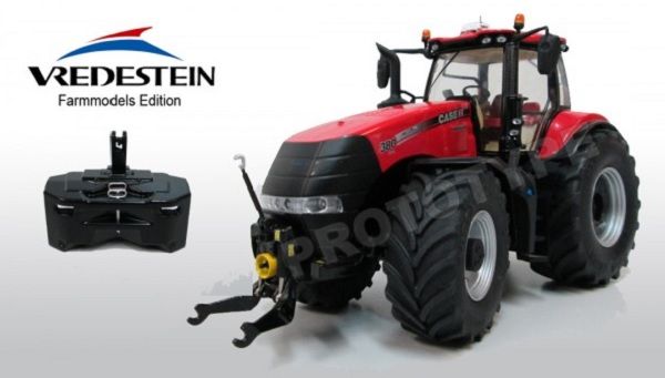 Tracteur CASE IH MAGNUM 380 CVX VREDESTEIN avec une échelle de