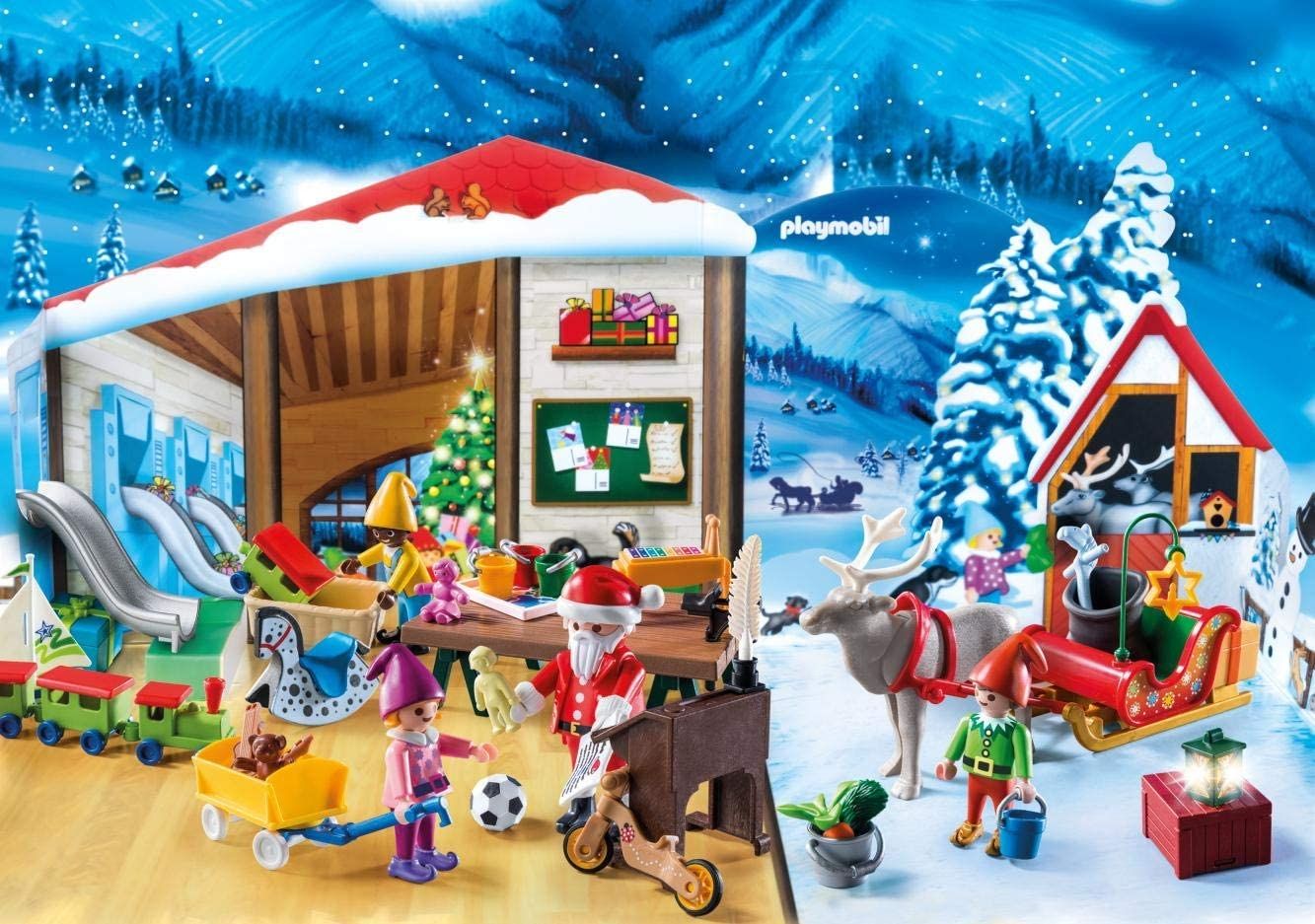 Lot De 4 Jouets à Remonter Noël – Père Noël, Pingouin, Bonhomme, élan – 6 Cm, ABS, Sans Pile, Cadeaux