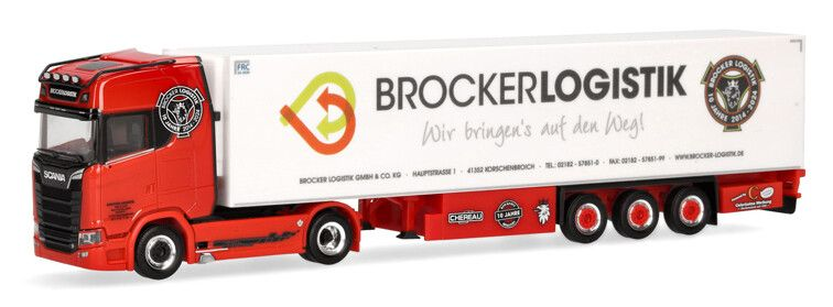 HERPA - Camion avec remorque frigorifique 3 essieux EISINGER