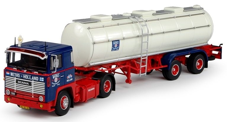 VK-Modelle 77007 H0 Scania 111 Holztransport-Hängerzug