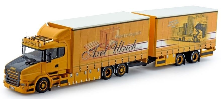 Camion 6x4 SCANIA R13 6x4 aux couleurs Verlhac avec une échelle de 1/50 conçu par WSI sur