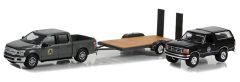 Voiture de la série TV YELLOWSTONE 2018 - FORD F-150 2018 avec FORD Bronco 1992 avec porte voiture
