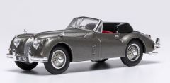 Voiture cabriolet de 1956 couleur grise - JAGUAR XK140