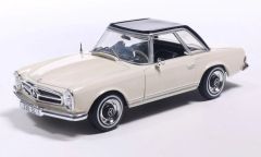Voiture de 1964 couleur beige et noir - MERCEDES 230SL HardTop