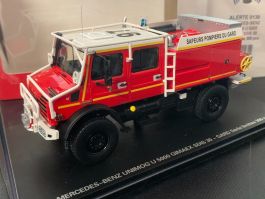 Modèle 1:43 ALERTE Aeronavale Modèle Réduit Mercedes Unimog U5000 SIDES