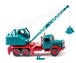 Camion Grue MAMMUT Vintage – Bleu, Jouet D’occasion (collection)